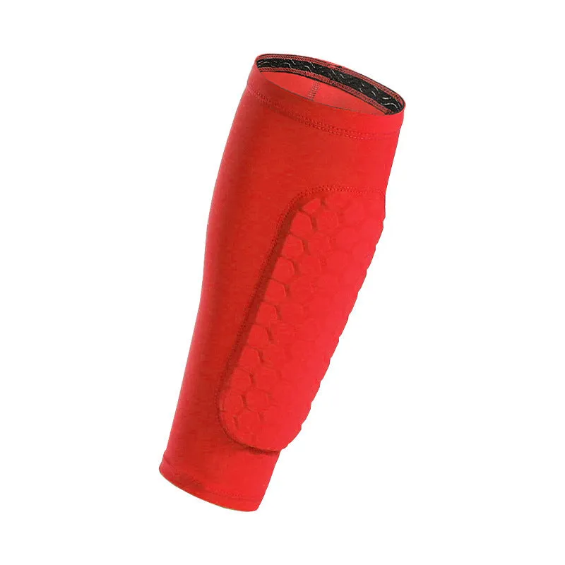 Men's thin Lycra joint protective knee sleeve in black, side view, for running and fitness