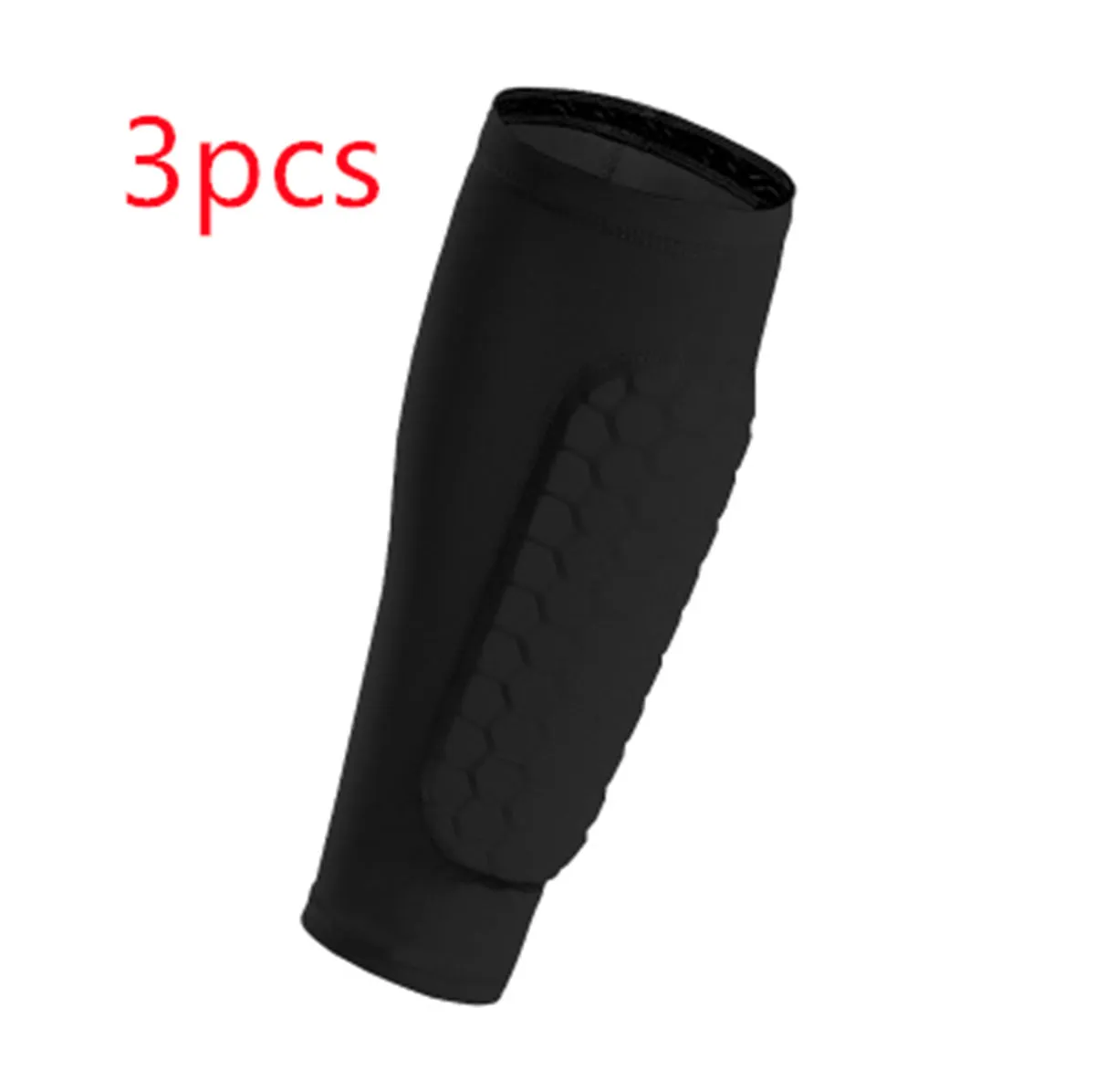 Men's thin Lycra joint protective knee sleeve in black, side view, for running and fitness