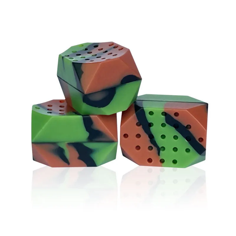 Camouflage silicone facial muscle fitness balls for masseter exercise in transparent two-pack packaging