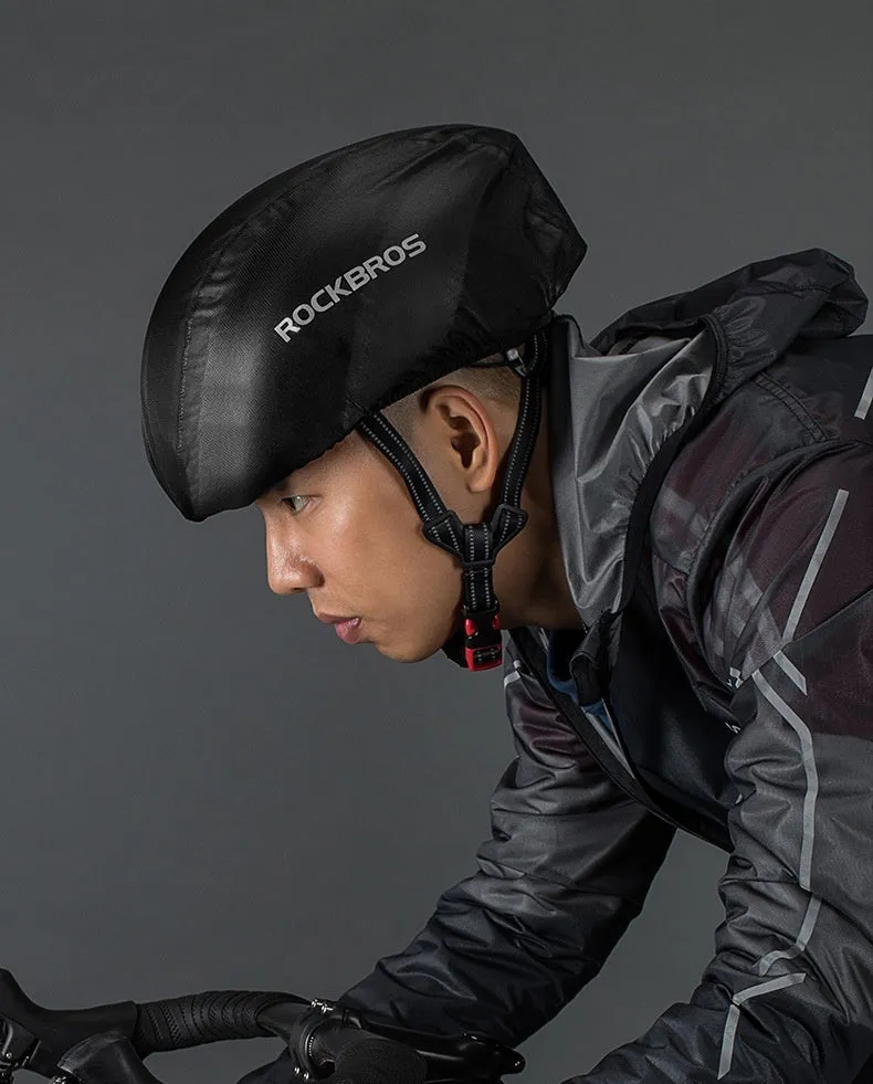 Bicycle rainproof dust cover plastic helmet in free size for mountain and highway riding
