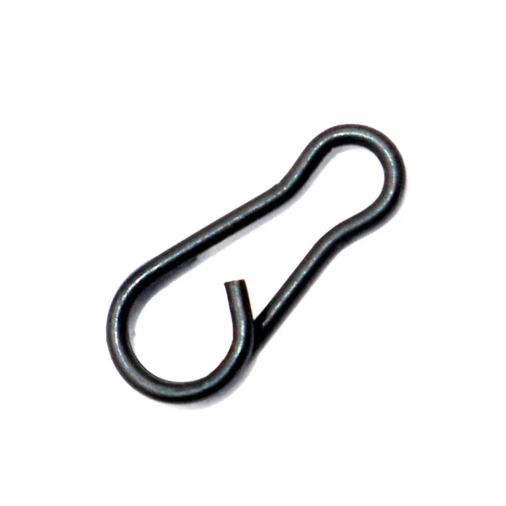 Pack of 10 black iron coating carp fishing connectors for terminal tackle rig building