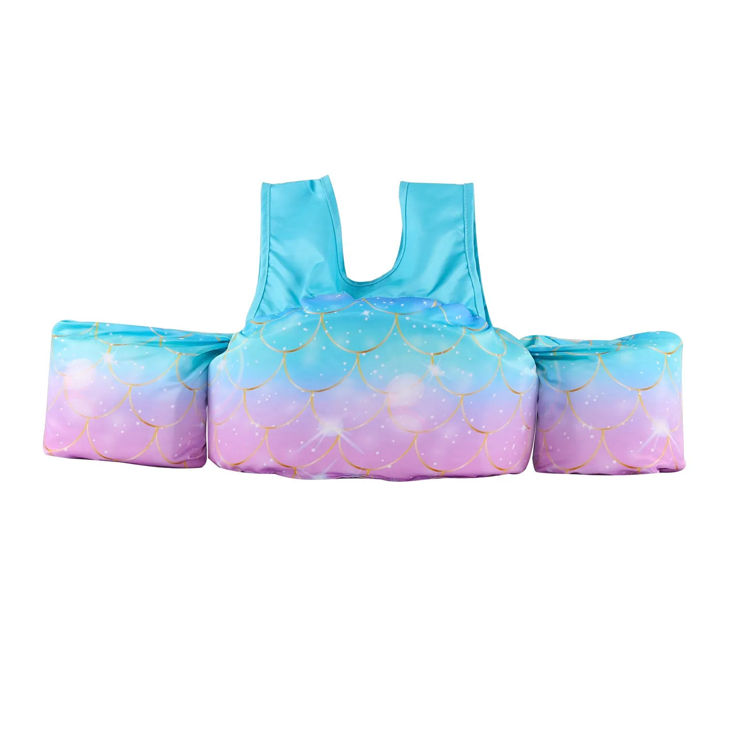 Cartoon children's arm swimming ring in polyester with lengthened design for swimming stability
