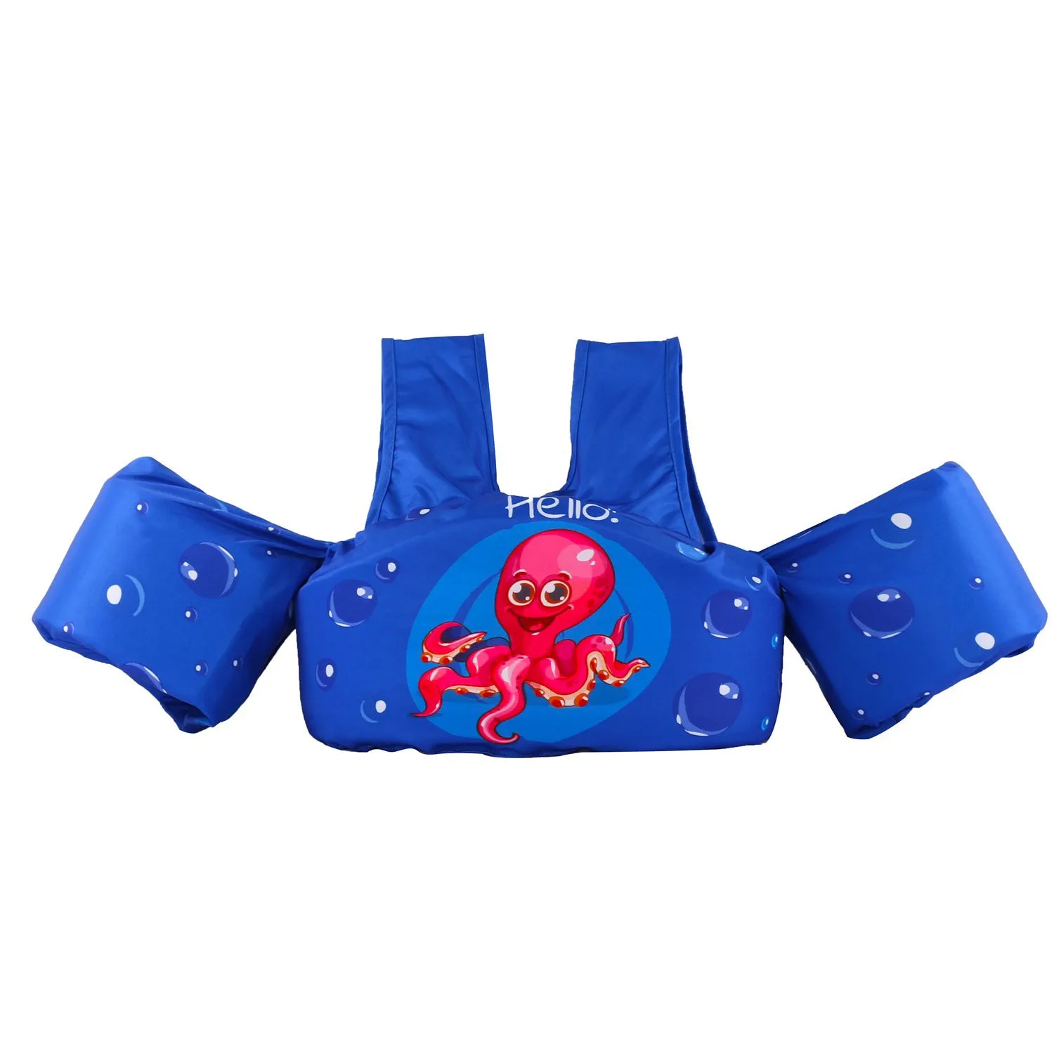 Cartoon children's arm swimming ring in polyester with lengthened design for swimming stability