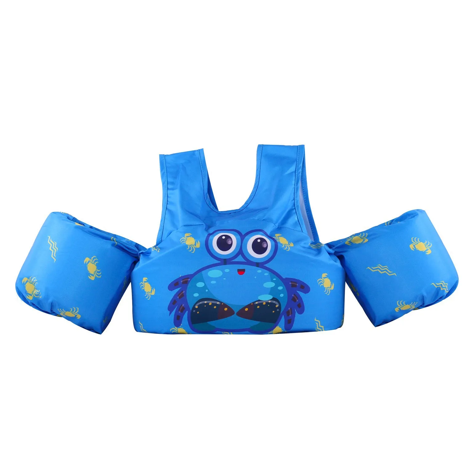 Cartoon children's arm swimming ring in polyester with lengthened design for swimming stability