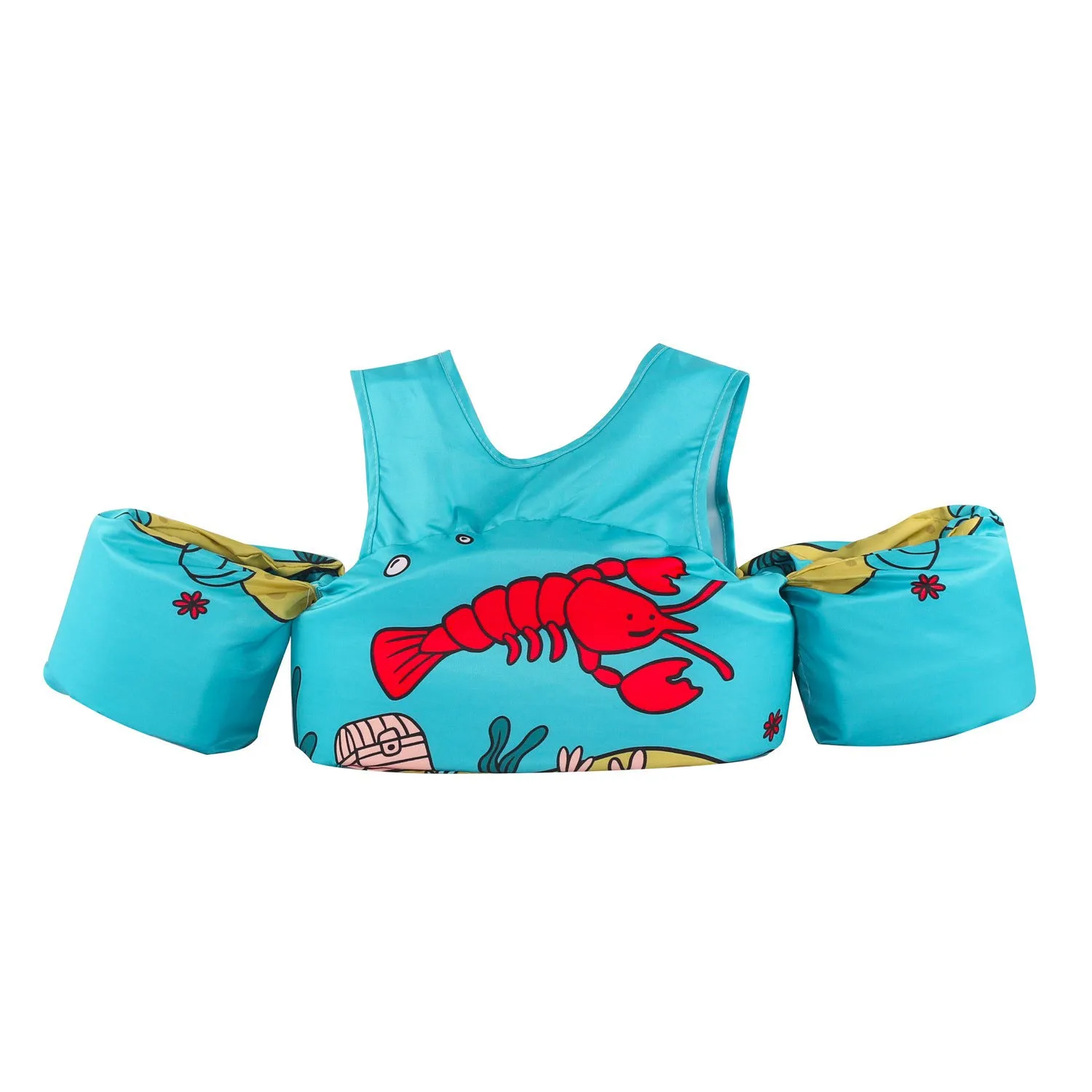 Cartoon children's arm swimming ring in polyester with lengthened design for swimming stability