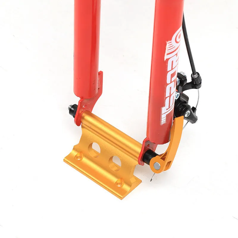 Silver metal bicycle front fork quick release fixing clip for SUV modification