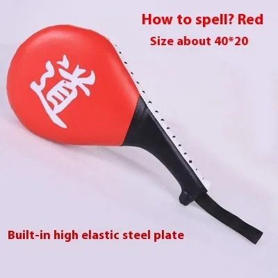 Taekwondo foot target made of PU material in black for martial arts training