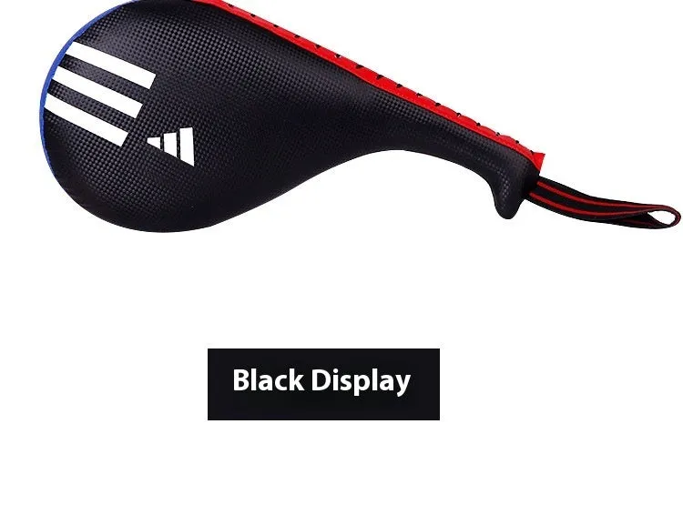 Taekwondo foot target made of PU material in black for martial arts training