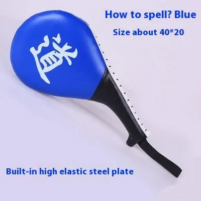 Taekwondo foot target made of PU material in black for martial arts training
