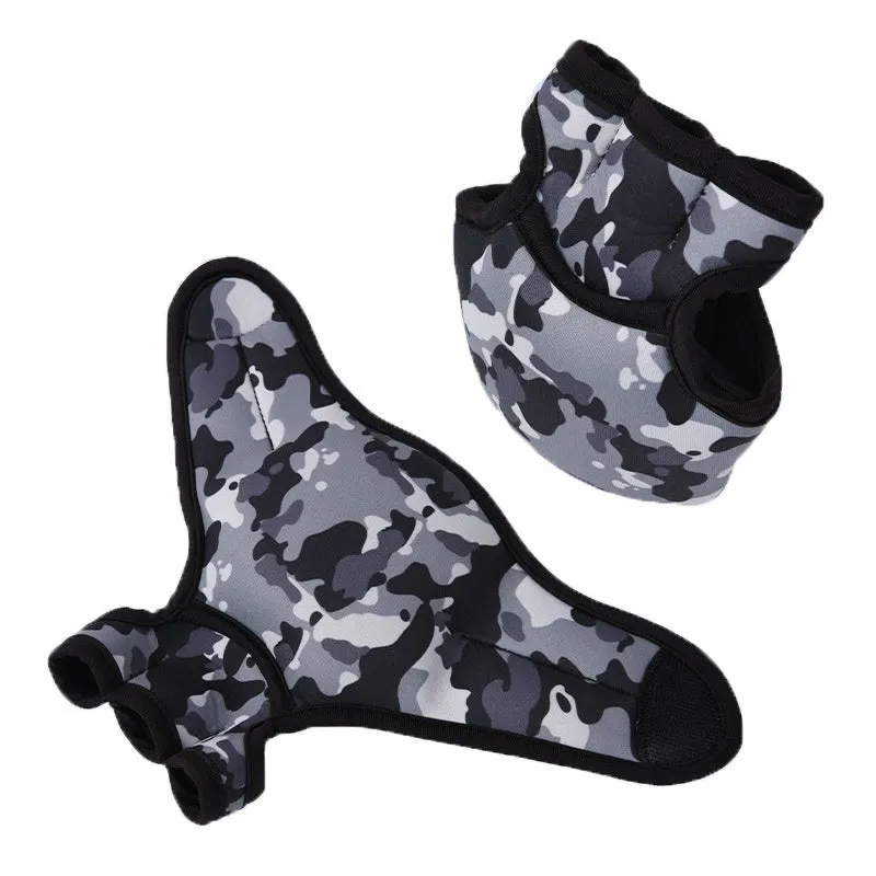 Camouflage heavyweight sandbag training gloves for running and boxing, with 1kg weight option