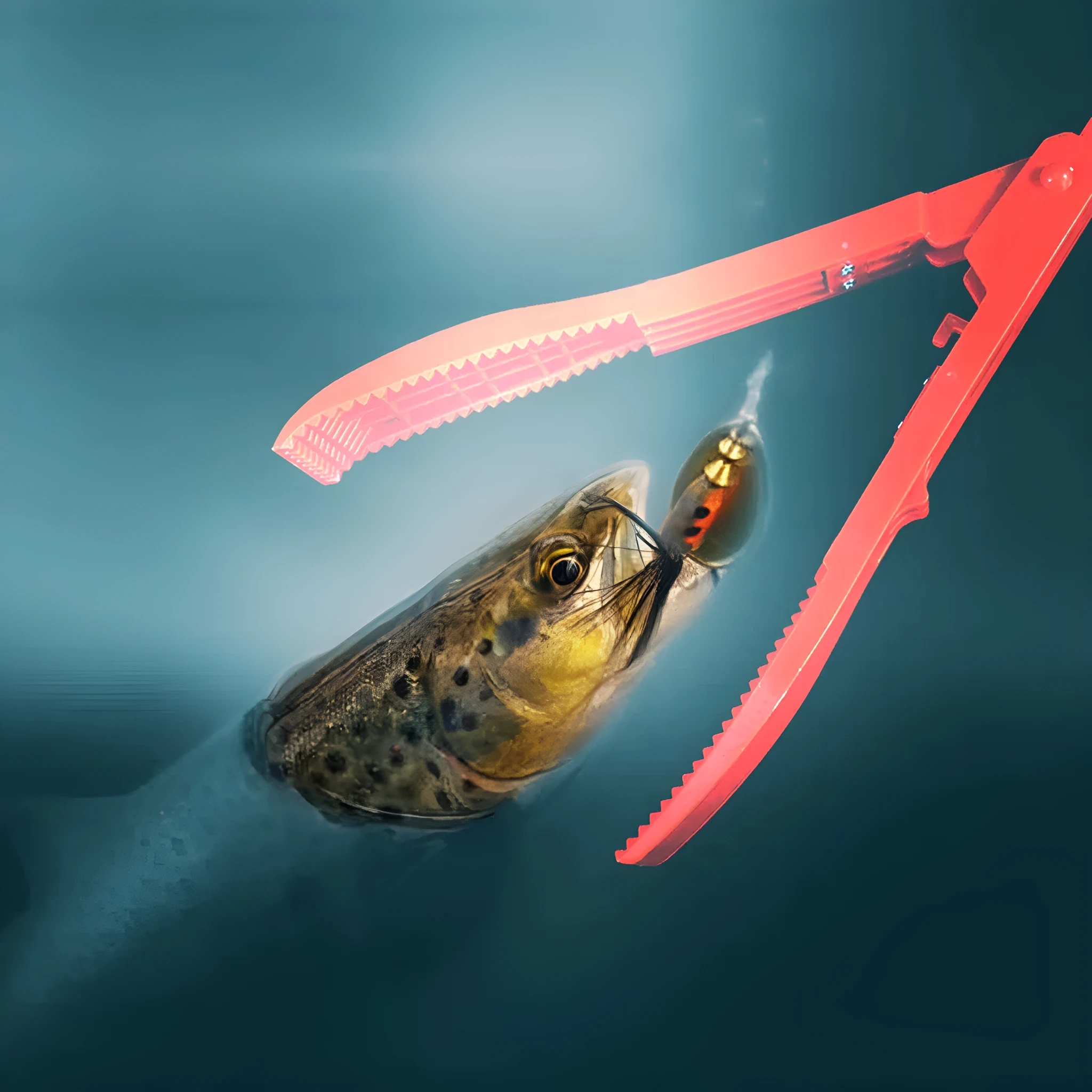 Plastic fish control clip outdoor portable without pull ring random colour