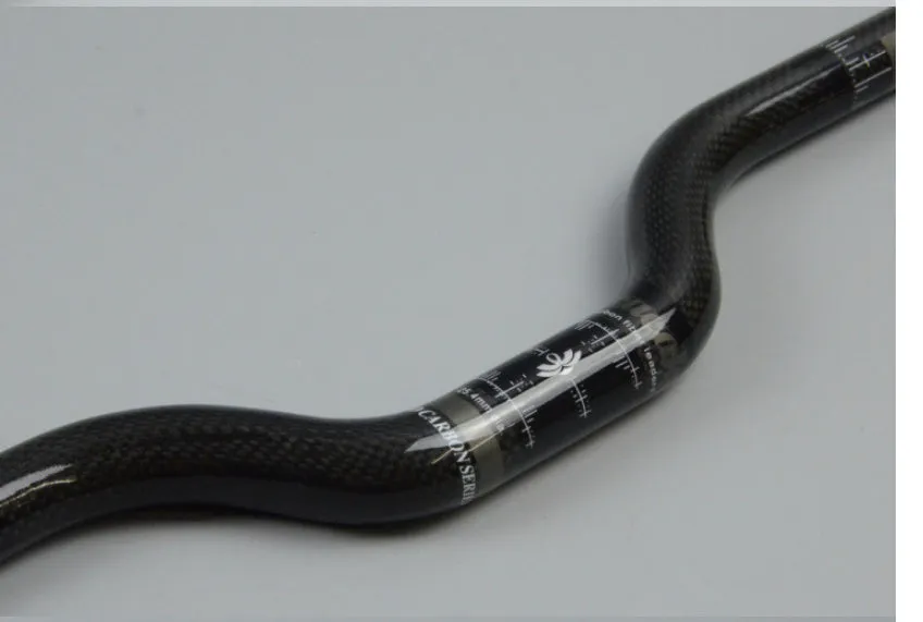Full carbon fibre bicycle handlebar 580mm length 31.8mm clamp dual shape