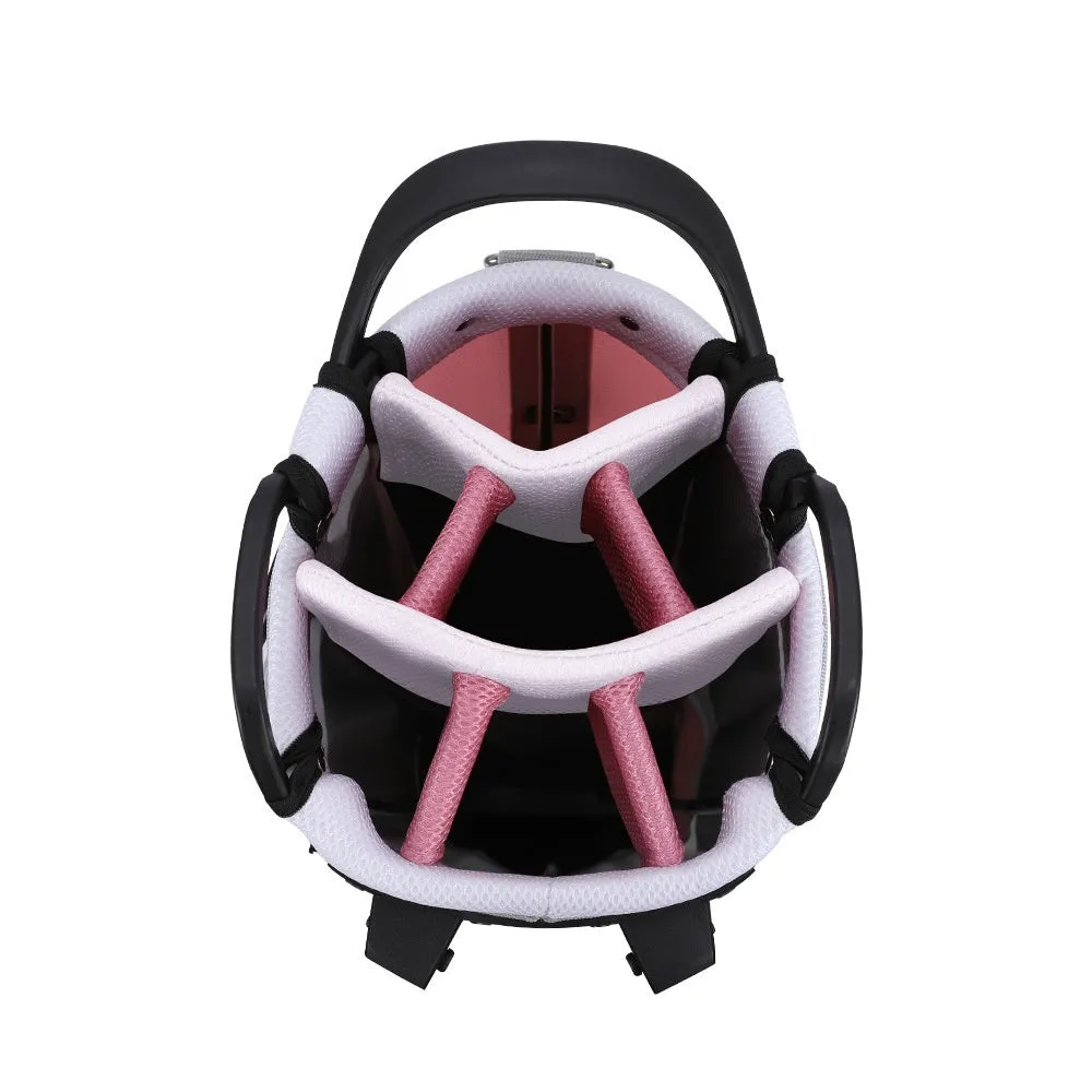 PGM lightweight nylon golf ball bag with bracket design in QB148 Gray Pink