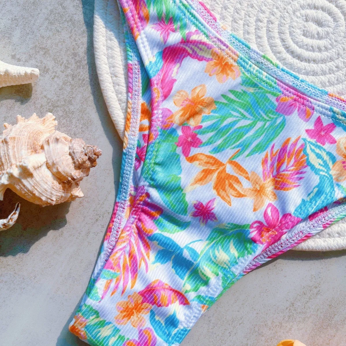 Sunken stripe printed sexy split swimsuit for women in colour RT6117, quick-drying nylon and polyester blend