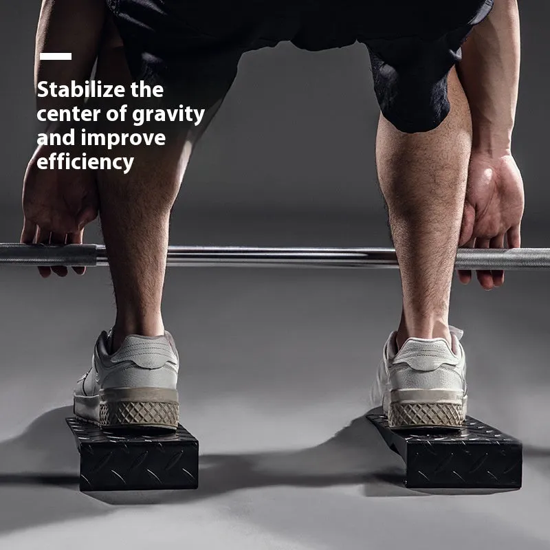 Black iron squat foot pad hard pull auxiliary force generator for fitness equipment