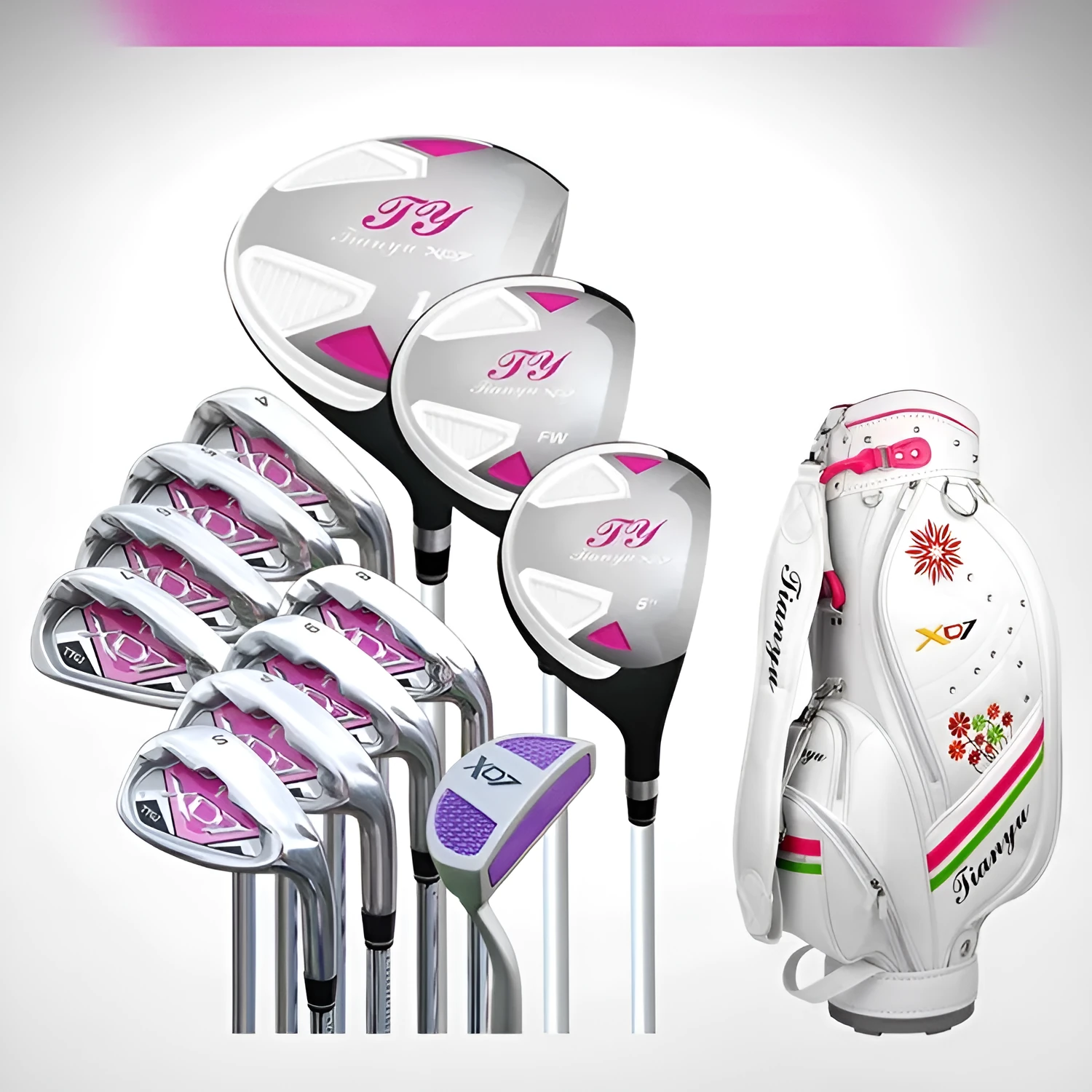 Genuine Goods golf club set with 12 clubs and ball bag for beginner practice