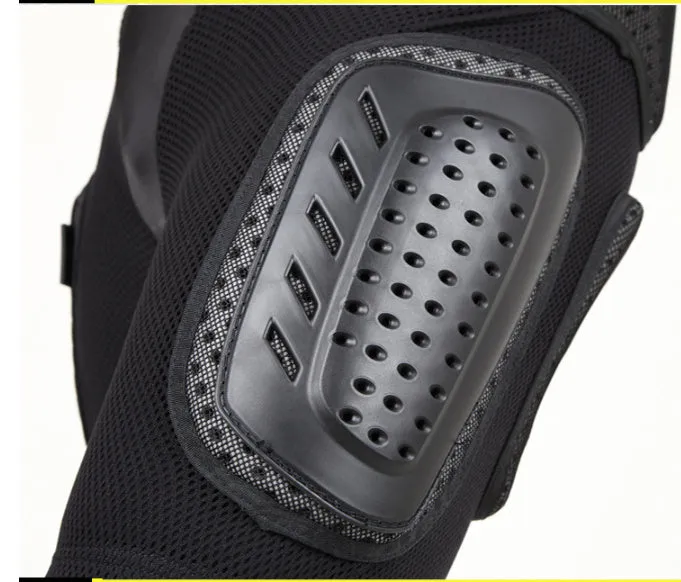 Black cycling hip protection pants showing protective panel positioning for hip impact reduction