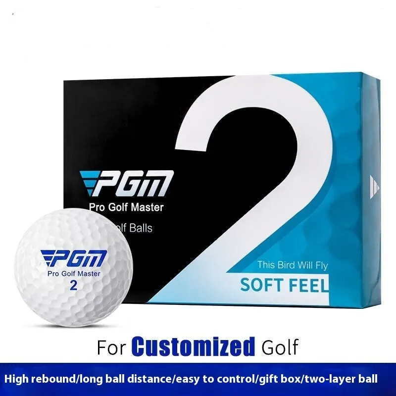 PGM Q022 two-layer golf practice balls in small box 3 pack and large box 12 pack for training
