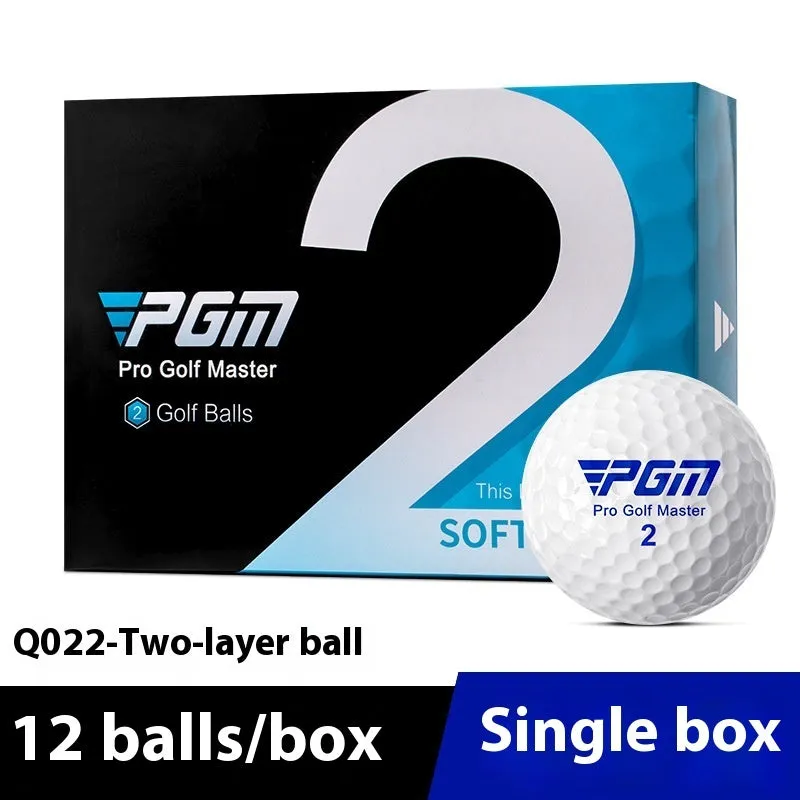 PGM Q022 two-layer golf practice balls in small box 3 pack and large box 12 pack for training
