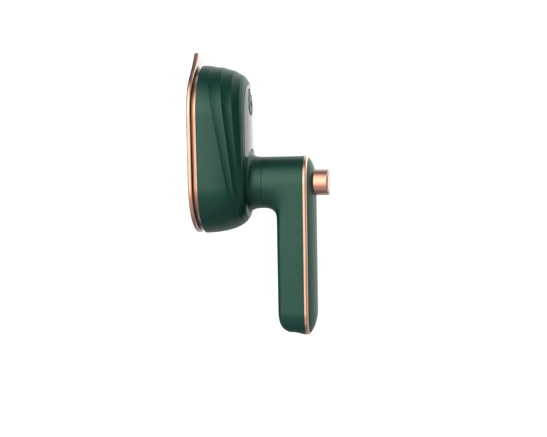 Mini water spray ironing machine folding travel portable electric iron in dark green and white