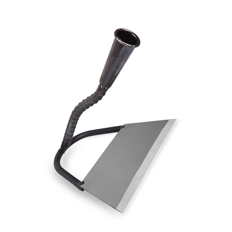 Agricultural manganese steel hoe with 30cm carbon steel head for home garden weeding