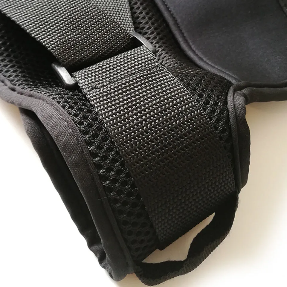 Black thick sea fishing cushion with non-slip rubber dots and adjustable waist belt buckles