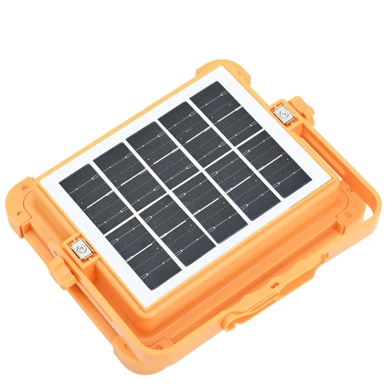 Portable square camping lantern with high-power 100W illumination, IP66 rated, size 215x180mm