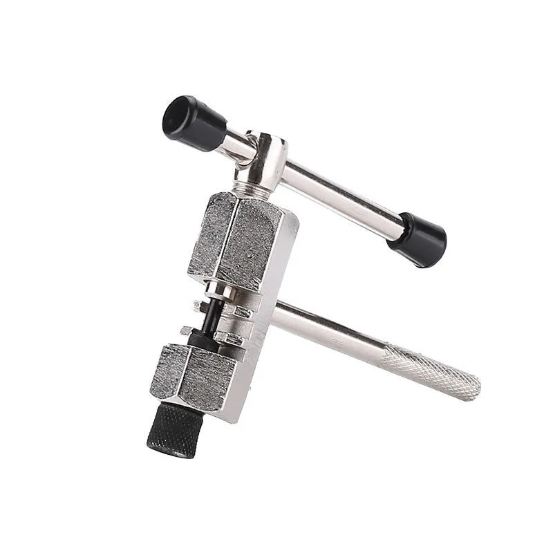 Iron bicycle repair tool set with chain cutting device and central shaft puller for mountain bike maintenance