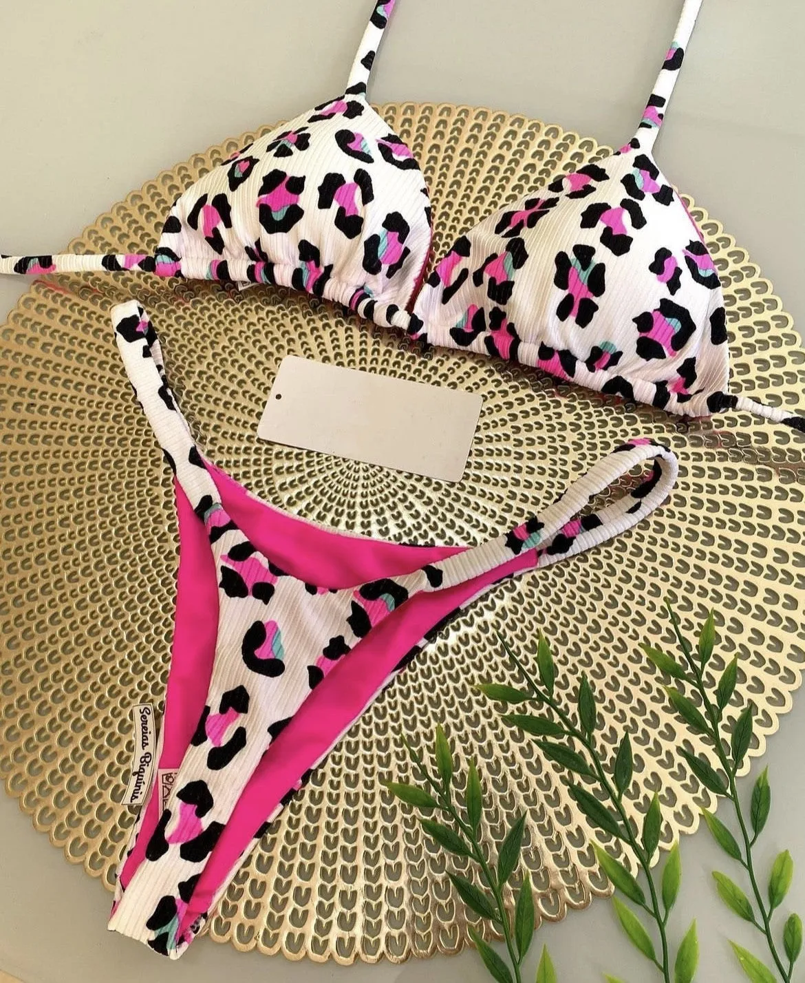 Women's printed bikini swimsuit in a briefs style, shown in one of the colour options RT1884, RT2110, or RT2111.
