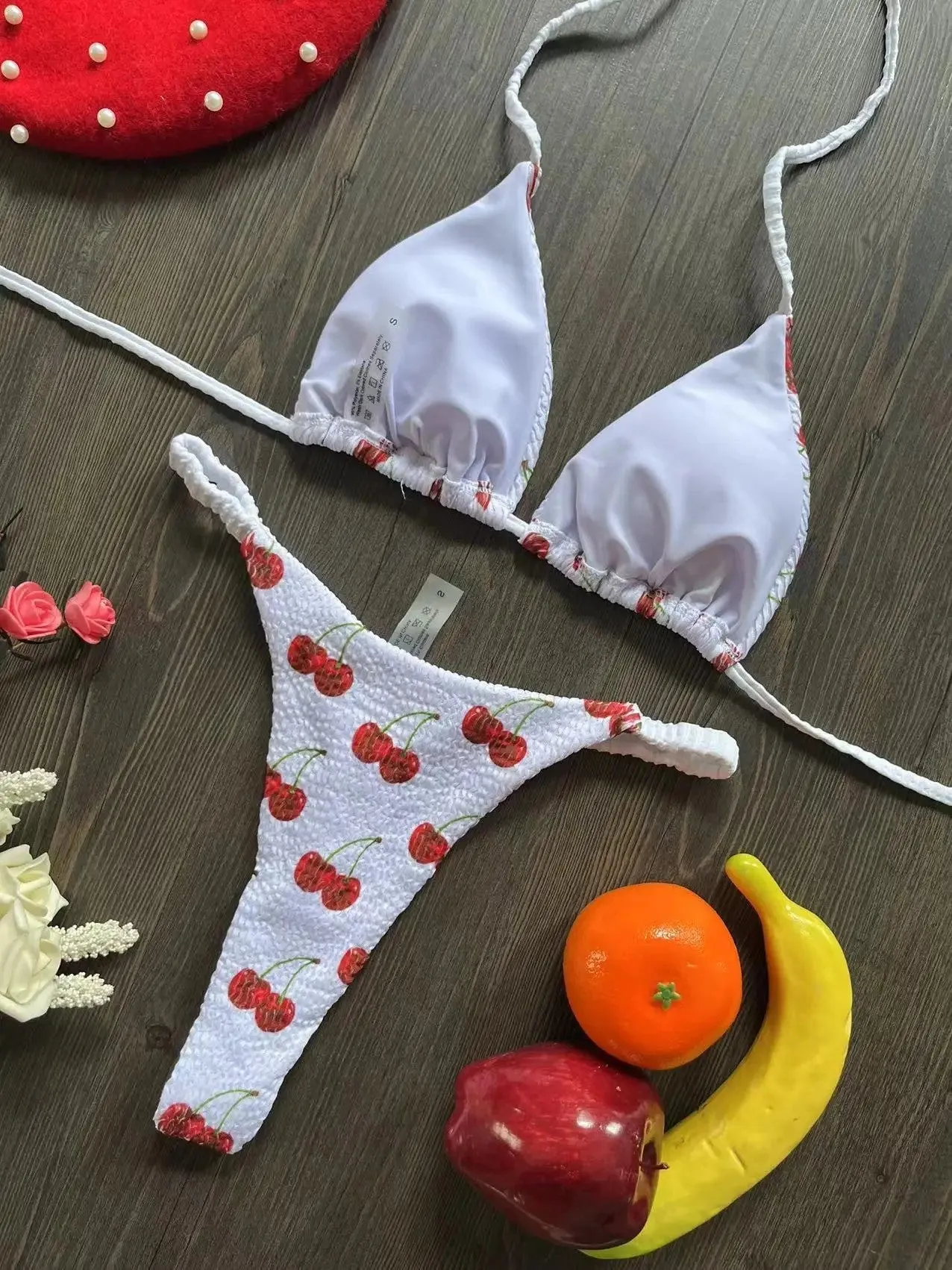 Women's printed bikini swimsuit in a briefs style, shown in one of the colour options RT1884, RT2110, or RT2111.