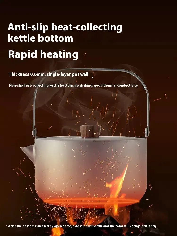 Yi titanium kettle 1.2L ultra-light camping outdoor boiling teapot