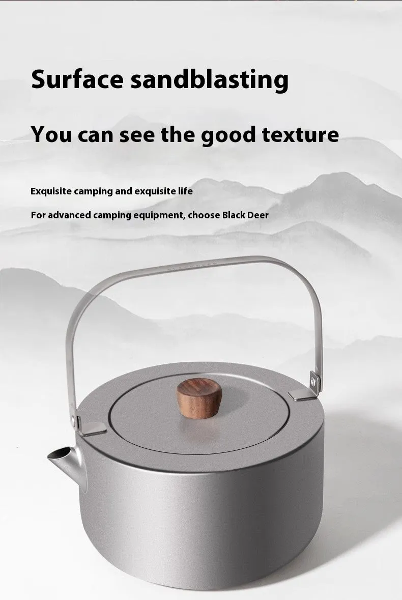 Yi titanium kettle 1.2L ultra-light camping outdoor boiling teapot