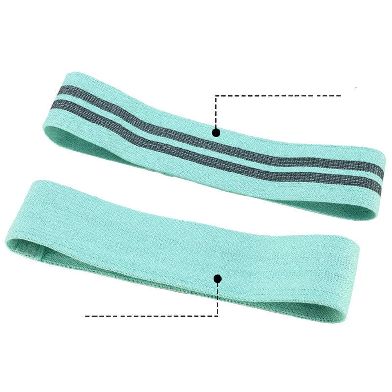 Fitness elastic band buttock resistance loop in black purple green pink for squat training