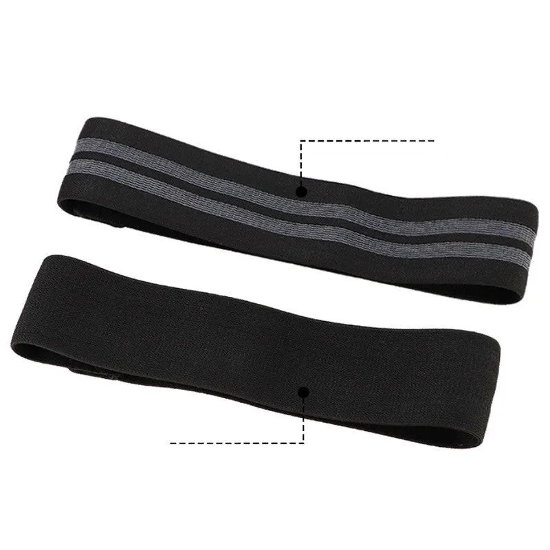 Fitness elastic band buttock resistance loop in black purple green pink for squat training
