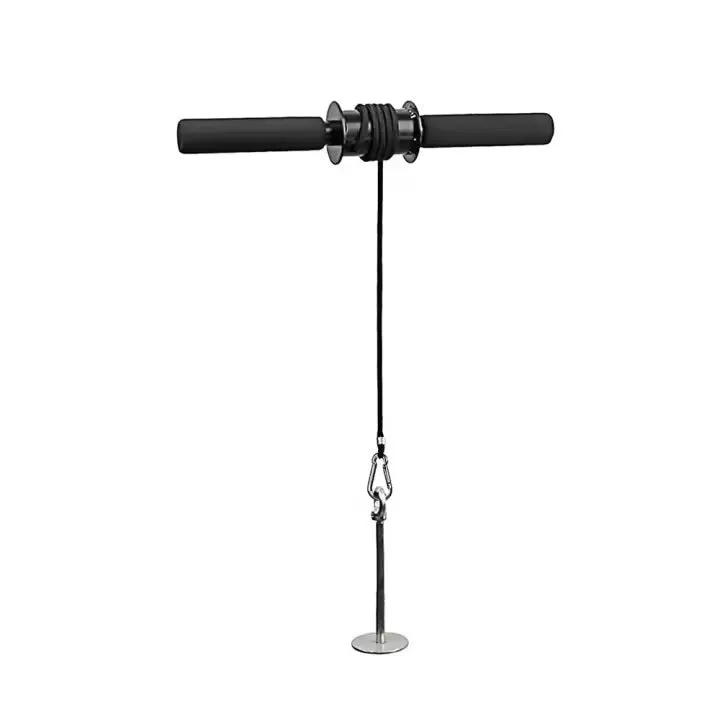 Plastic wrist forearm trainer with black rope and yellow width option for home fitness equipment