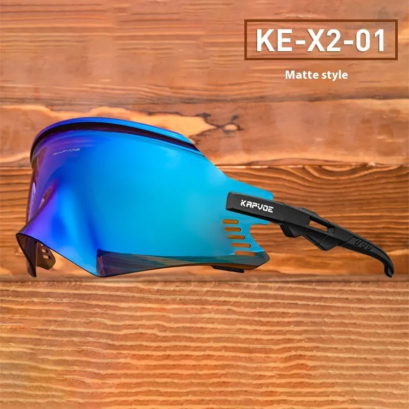 TR90 frameless sports sunglasses for riding and running, unisex design, KE-X2 series frame