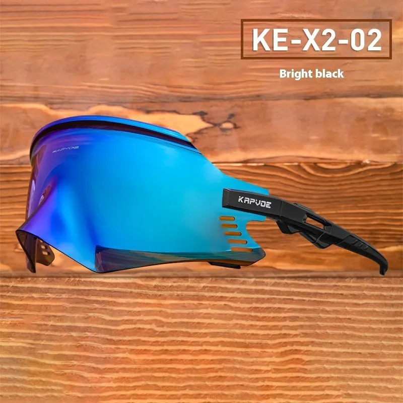 TR90 frameless sports sunglasses for riding and running, unisex design, KE-X2 series frame