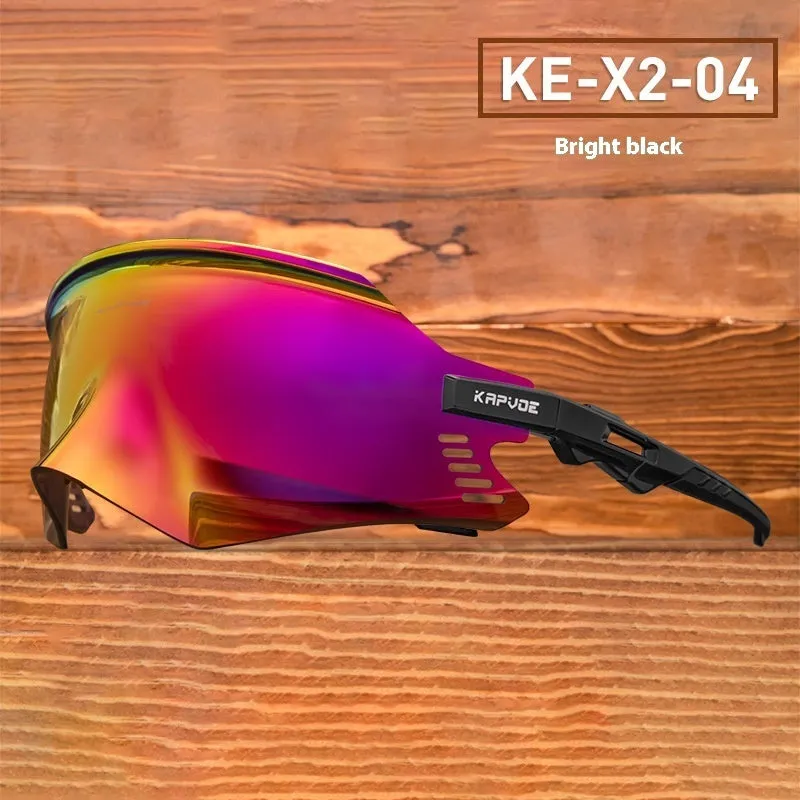 TR90 frameless sports sunglasses for riding and running, unisex design, KE-X2 series frame