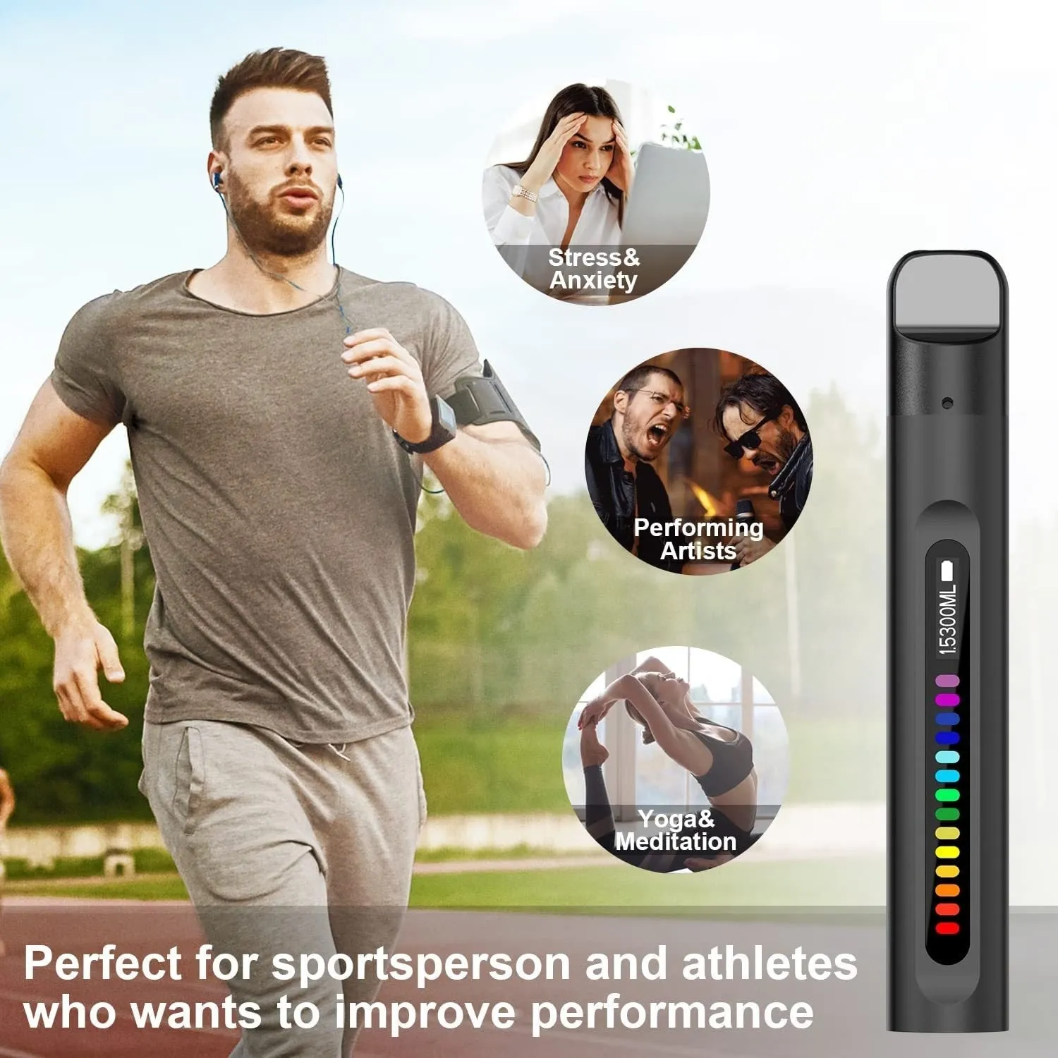 Black vital capacity exerciser intelligent breathing trainer made from medical PP material