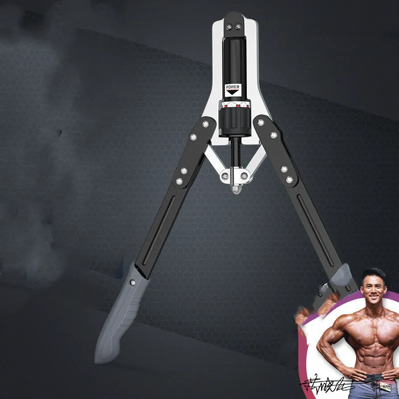 Men's home training adjustable dumbbell set with stainless steel arm force bar and resistance bands for arm muscle building