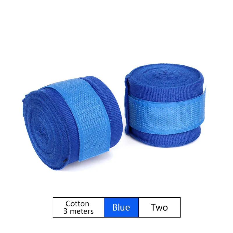 Black cotton boxing hand bandage 3 metres two-pack for palm protection in sanda training