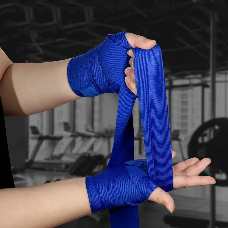 Black cotton boxing hand bandage 3 metres two-pack for palm protection in sanda training