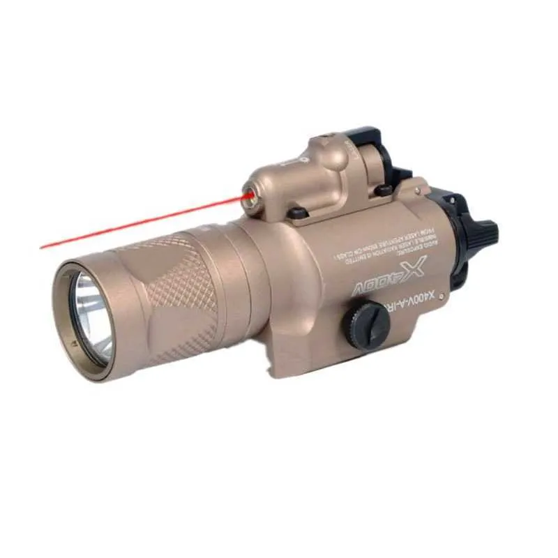 American P1 tactical strobe flashlight in black ABS with hand press mechanism and LED light source