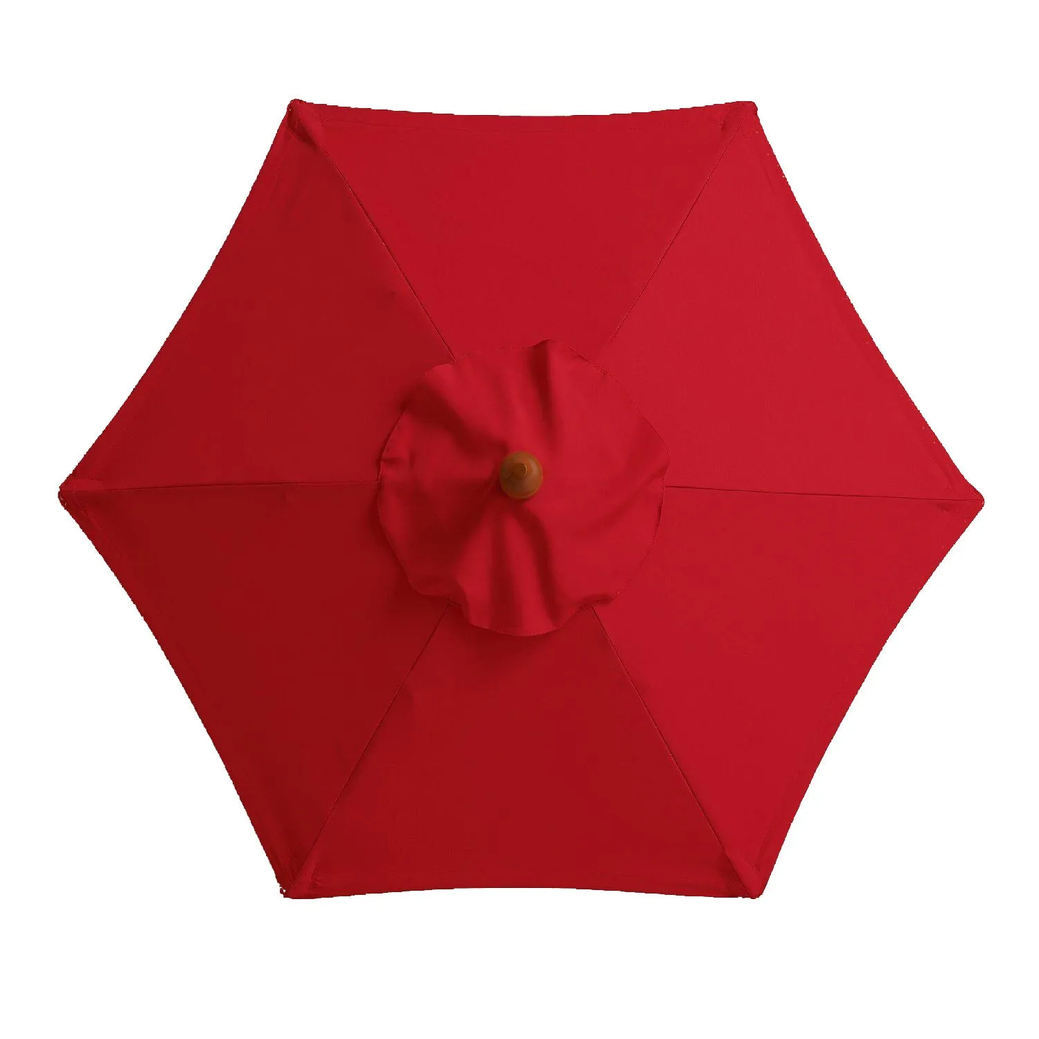 Long handle outdoor umbrella in beige, 2.7m diameter, manual open and folding, rainproof and sun protection
