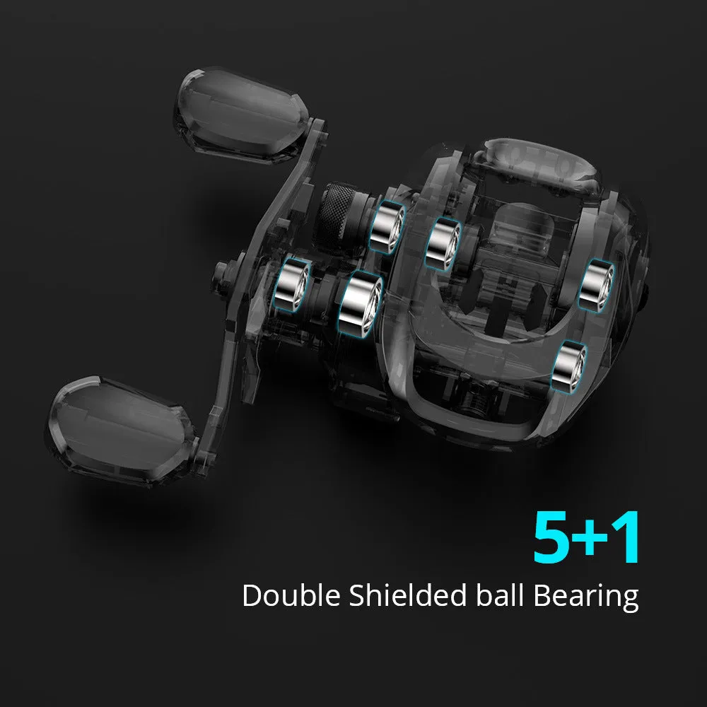 Drip wheel rocking wheel fishing reel with left-hand and right-hand configuration options