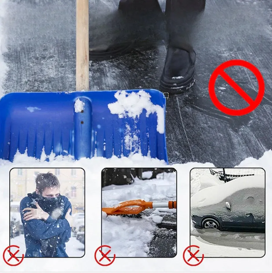 Car microwave molecular deicing instrument with aromatherapy, snow removal tool, light-powered