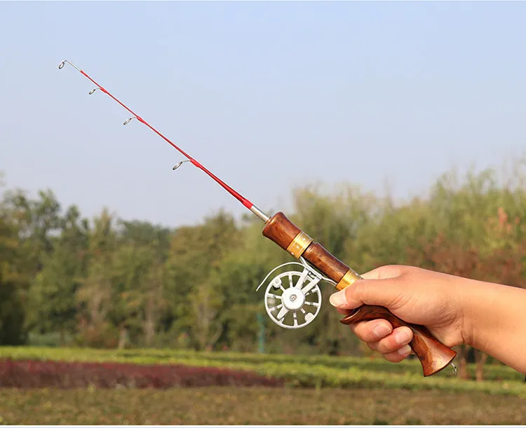 FRP ice fishing pole with straight handle, 30cm length, colour A, for outdoor use