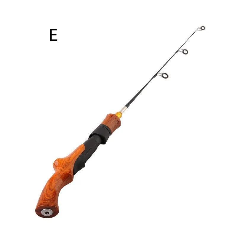 FRP ice fishing pole with straight handle, 30cm length, colour A, for outdoor use