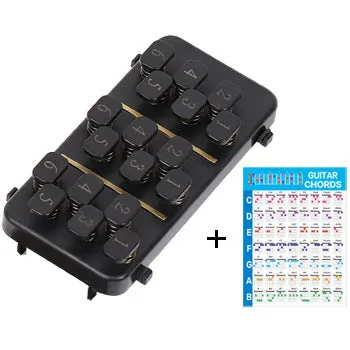 Guitar Aid plastic string press for guitar chord practice and rebound assistance