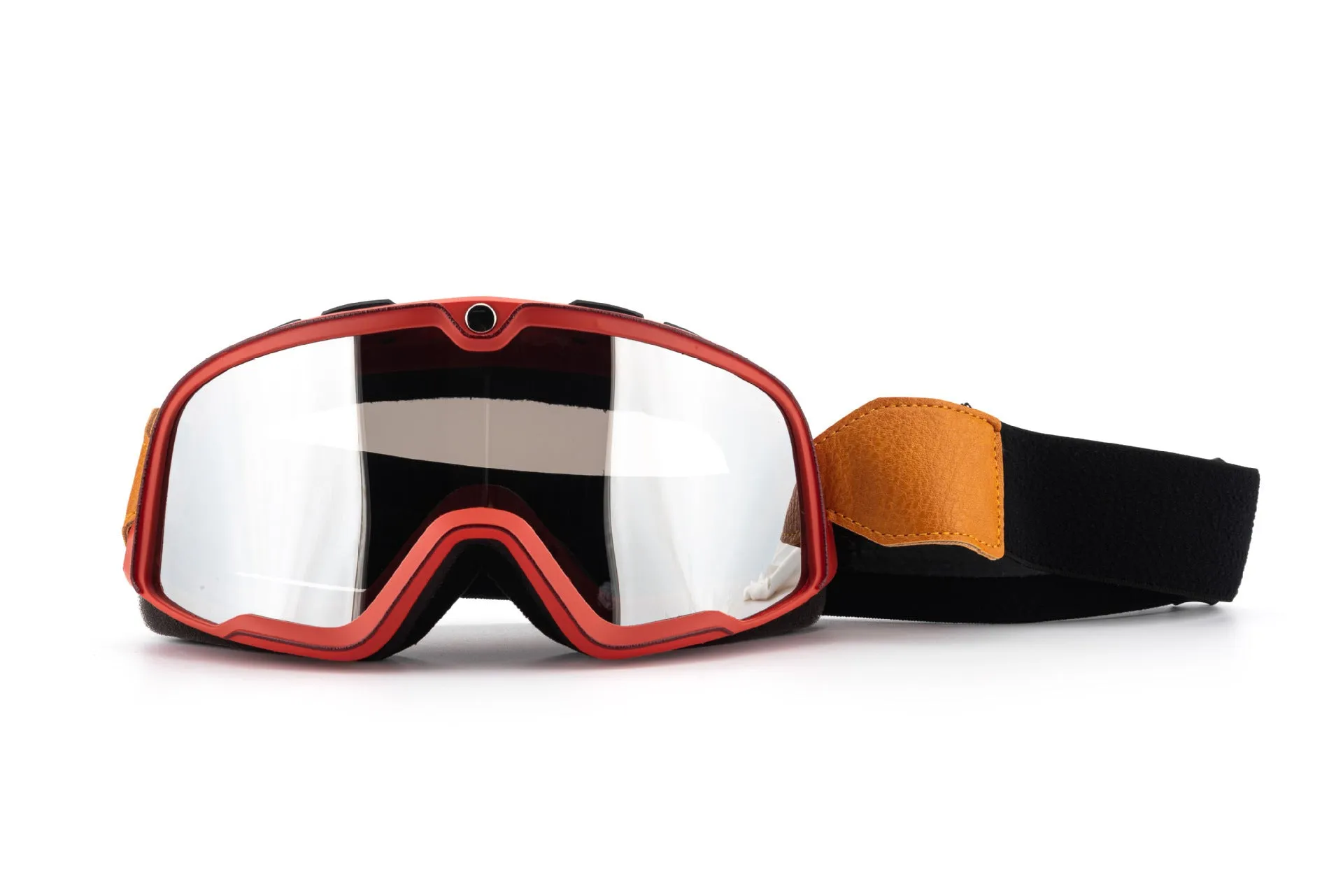 Retro helmet goggles with PC lens for scrambling motorcycle eye protection